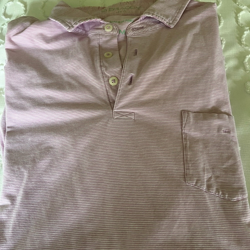Striped Pink Polo Shirt